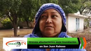 Se inunda Raboso, hay familias afectadas