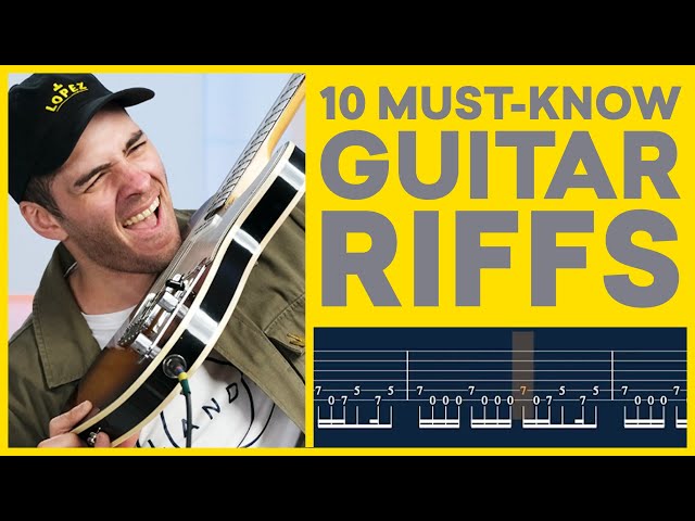 10 Must Know Rock Guitar Riffs