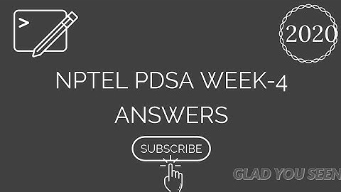 WEEK-4 ASSIGNMENT ANSWERS NPTEL PROGRAMMING AND DATA STRUCTURES USING PYTHON 2020 (JAN-MAR)