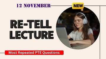 Retell Lecture PTE Speaking | Timer and Answers | Real Exam Questions November 2025