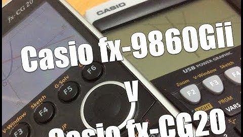 Casio fx-9860GII v Casio fx-CG20
