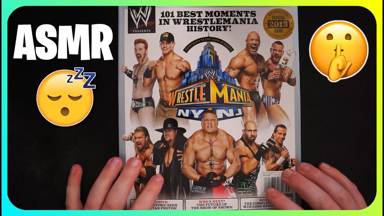 (ASMR) Top 101 WWE WrestleMania Moments In History! (Page Turning)