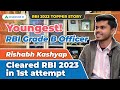 Rbi grade b topper interview  youngest rbi grade b officer  rbi 2023 cracked in first attempt