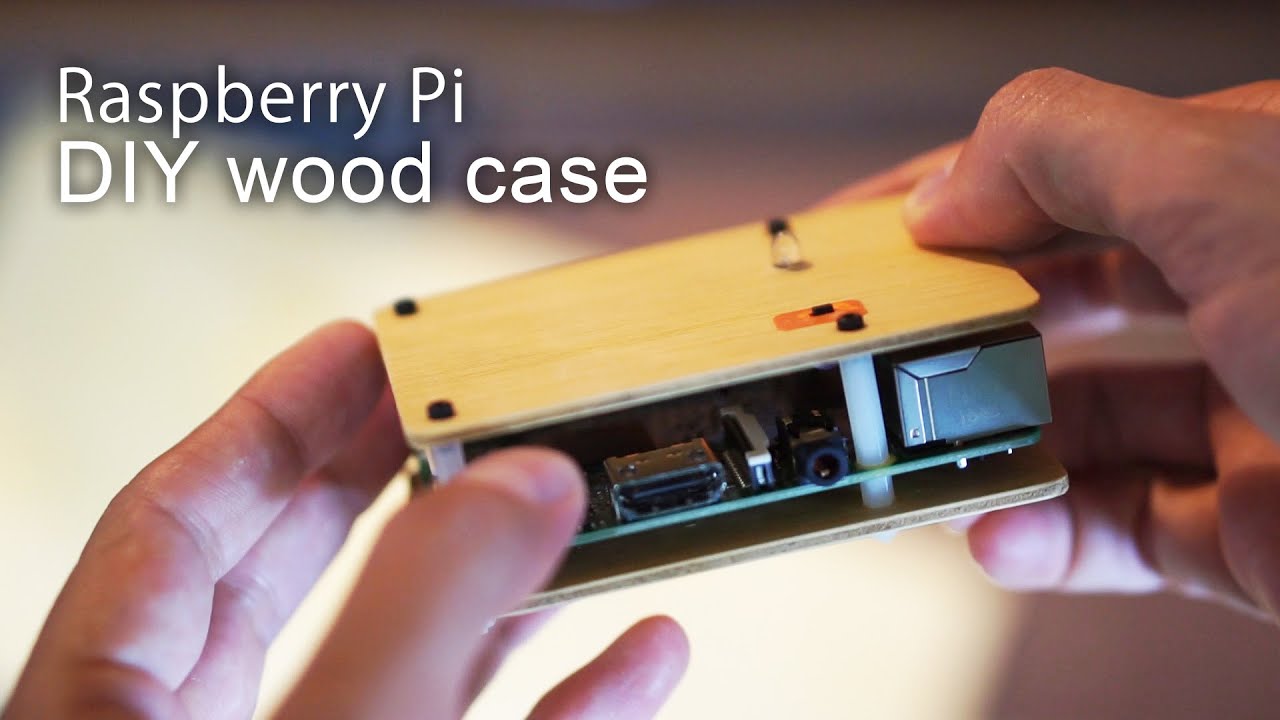 Raspberry Pi DIY Wooden Case - YouTube