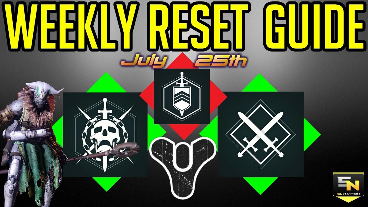 Destiny | Weekly Reset Guide (July 25th)- Weekly Playlist Review, Bounties, Weapons & More!