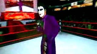 CAW Joker in WWE (Faceoff with Santino Marella)