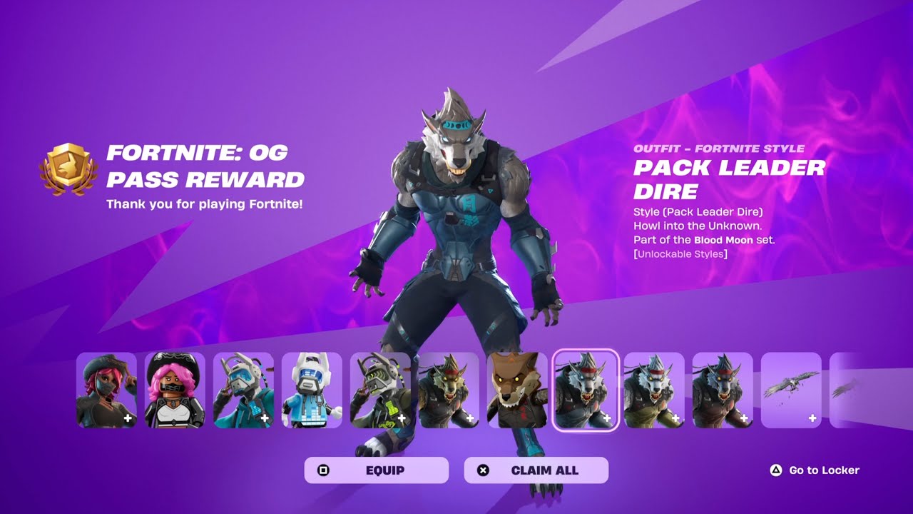 Pack Leader Screen HOW TO GET PACK LEADER DIRE SKIN IN FORTNITE! - YouTube