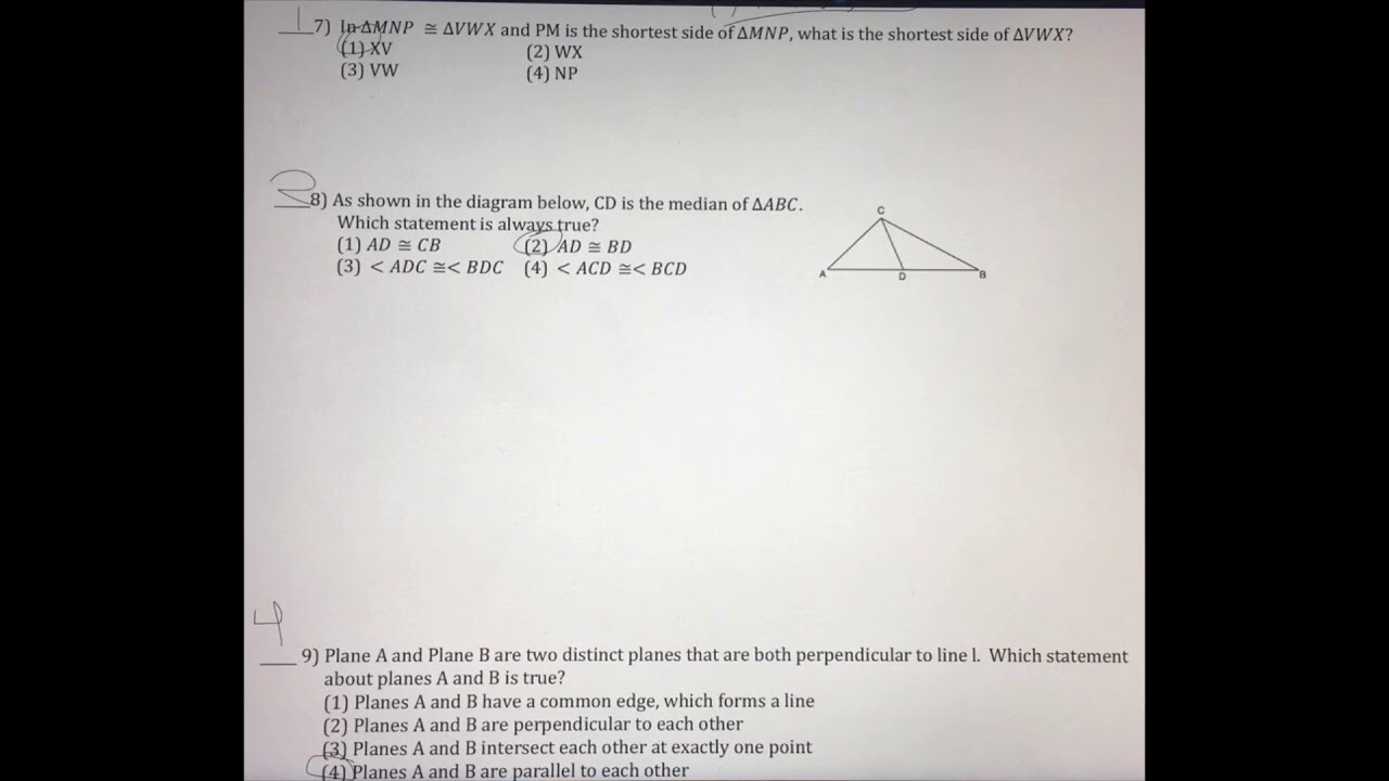 Geometry 8F Hw Answers - YouTube