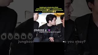 Seokjin got a shock when Jimin popped the champagne🍾 and bumped his finger on his knees🤧😭