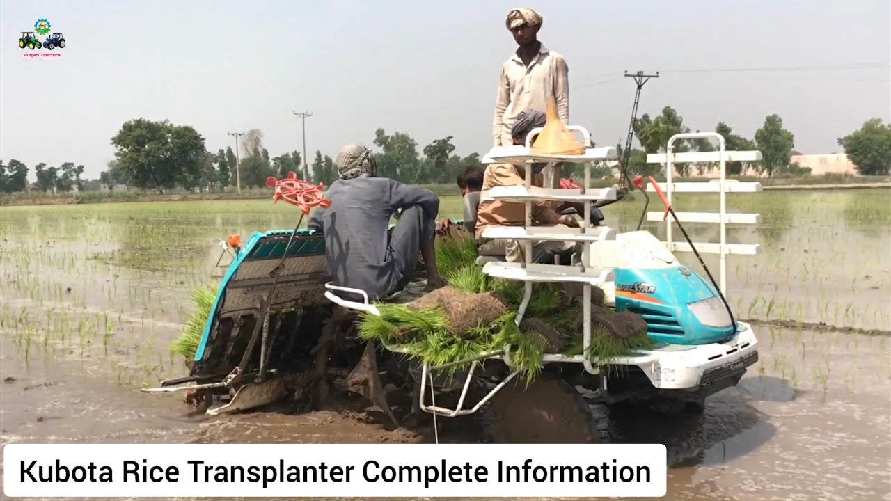 8 Row Kubota Rice Transplanting Machine Details Review with Complete ...