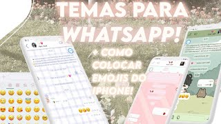 EMOJIS DO IPHONE NO WHATSAPP! temas soft *aesthetic* para whatsapp gb, delta e muito mais! 🎨💐 screenshot 2