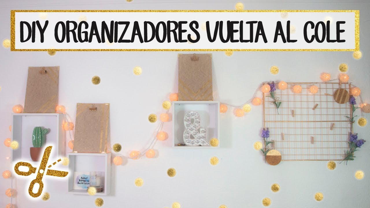 ▷ 6 IDEAS de ORGANIZADORES de PARED -【 DIY con IMAGENES