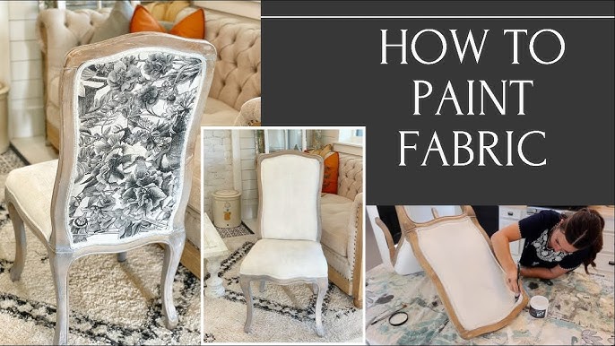 How to Paint Fabric Furniture • The Budget Decorator
