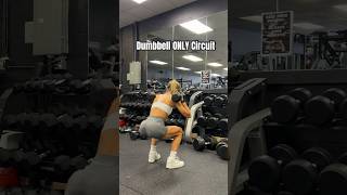 Dumbbell ONLY circuit for a busy gym or travel day! #dumbbellworkout #circuitworkout
