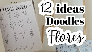 Discover 12 IDEAS of FLOWER Doodles for Bullet Journal