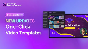 One-Click Video Templates | DemoCreator 8 New Updates