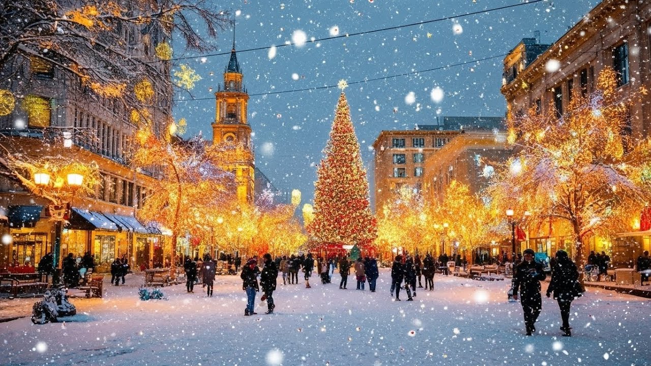 Peaceful Winter Coffee Shop by the Lake ❄️☕ Snowfall & Soft Jazz Music