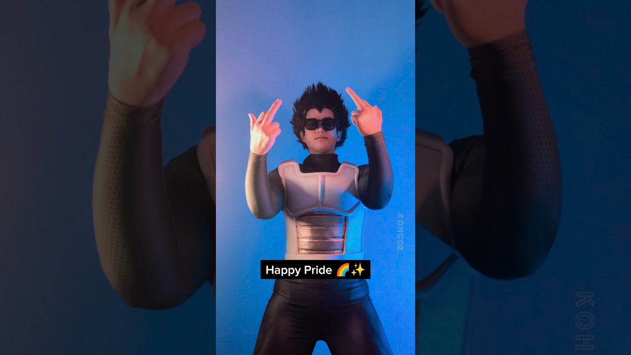 Vegeta that's not what that mea- nevermind😂🦍🌈✨ #pride #Vegeta #cosplay #Dragonball #dbz  #pridemonth