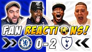 Spurs Fans GO BALLISTIC 🤯 Reactions to Chelsea 0-2 Tottenham | Premier League Fan Reactions