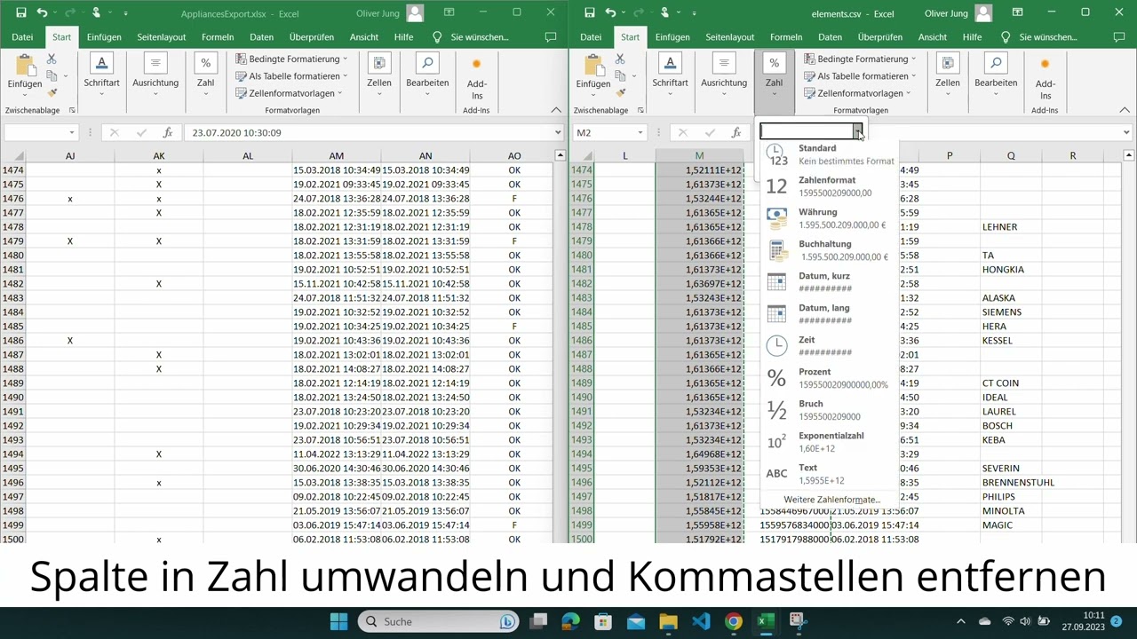 letzter Prüftermin aus Test and Smile Excel in Remote Master CSV übernehen