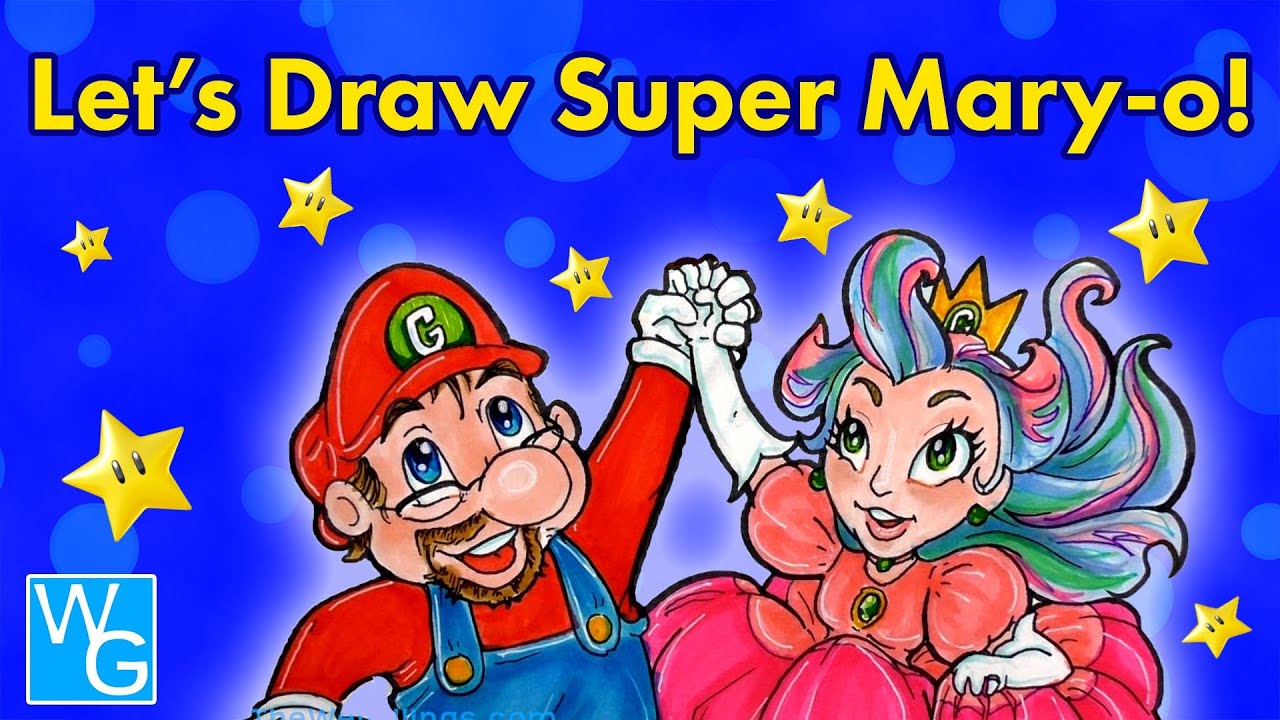Drawing Super Mary-o!