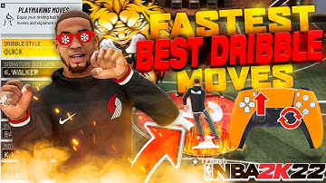 *NEW* FASTEST BEST DRIBBLE MOVES in NBA 2K22⚡HOW TO DRIBBLE TUTORIAL W/HANDCAM AFTER PATCH 2K22!
