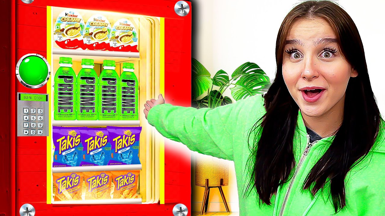 Mein EIGENER Süßigkeiten-Automat 🍭🤫 Zuhause ! - Celina