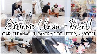 *NEW* ⭐️ EXTREME! PRODUCTIVE GET IT ALL DONE! || SPEED CLEAN, PANTRY DECLUTTER, & CAR CLEAN-OUT!