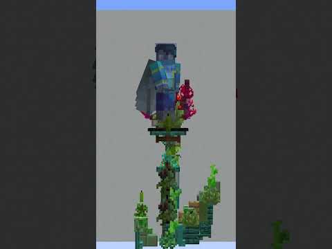 Building a flower in #minecraft