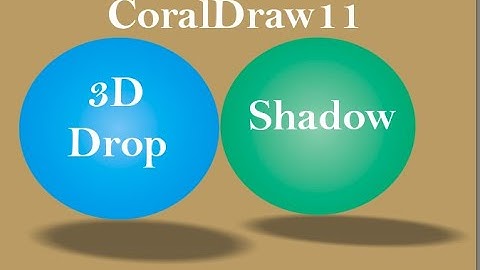 #How to II Drop #Shadow II CorelDraw11 2022. #CorelDraw11 #M Edits Info