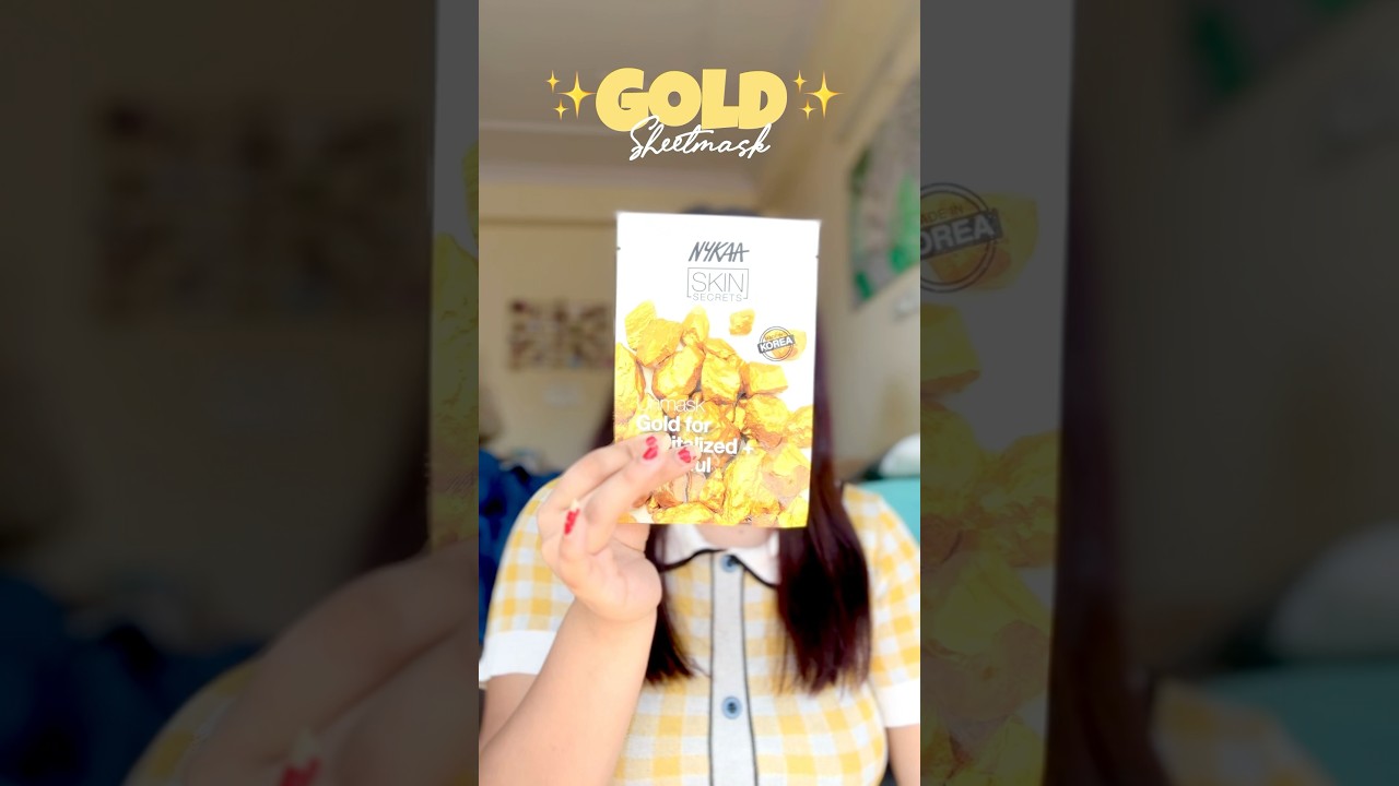 Gold Sheetmask 😲 