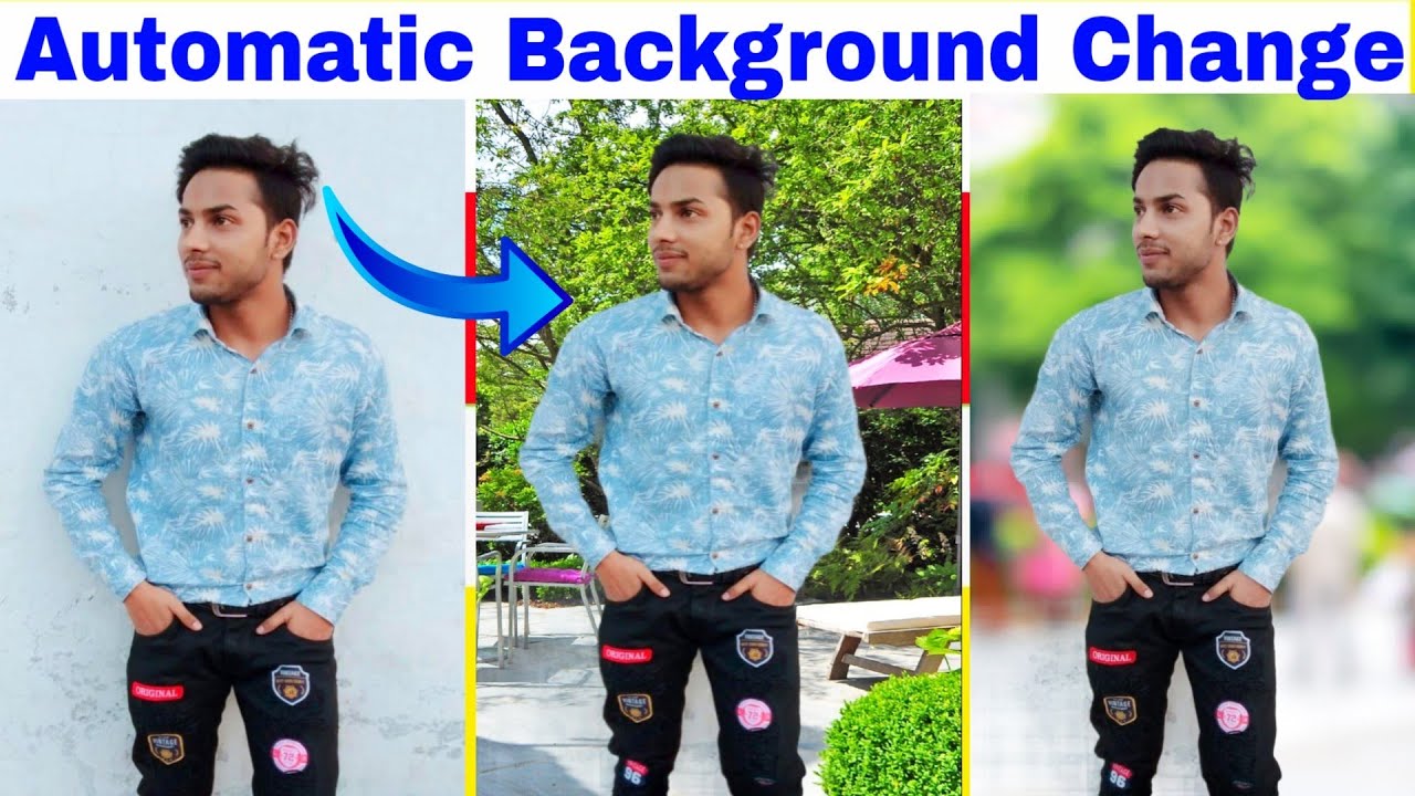 One Click Automatic Photo Background Change | Change Photo background |  Photo Editing app - YouTube
