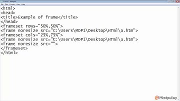 016 No resize frames - Html Tutorial In Hindi