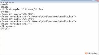 016 No resize frames - Html Tutorial In Hindi