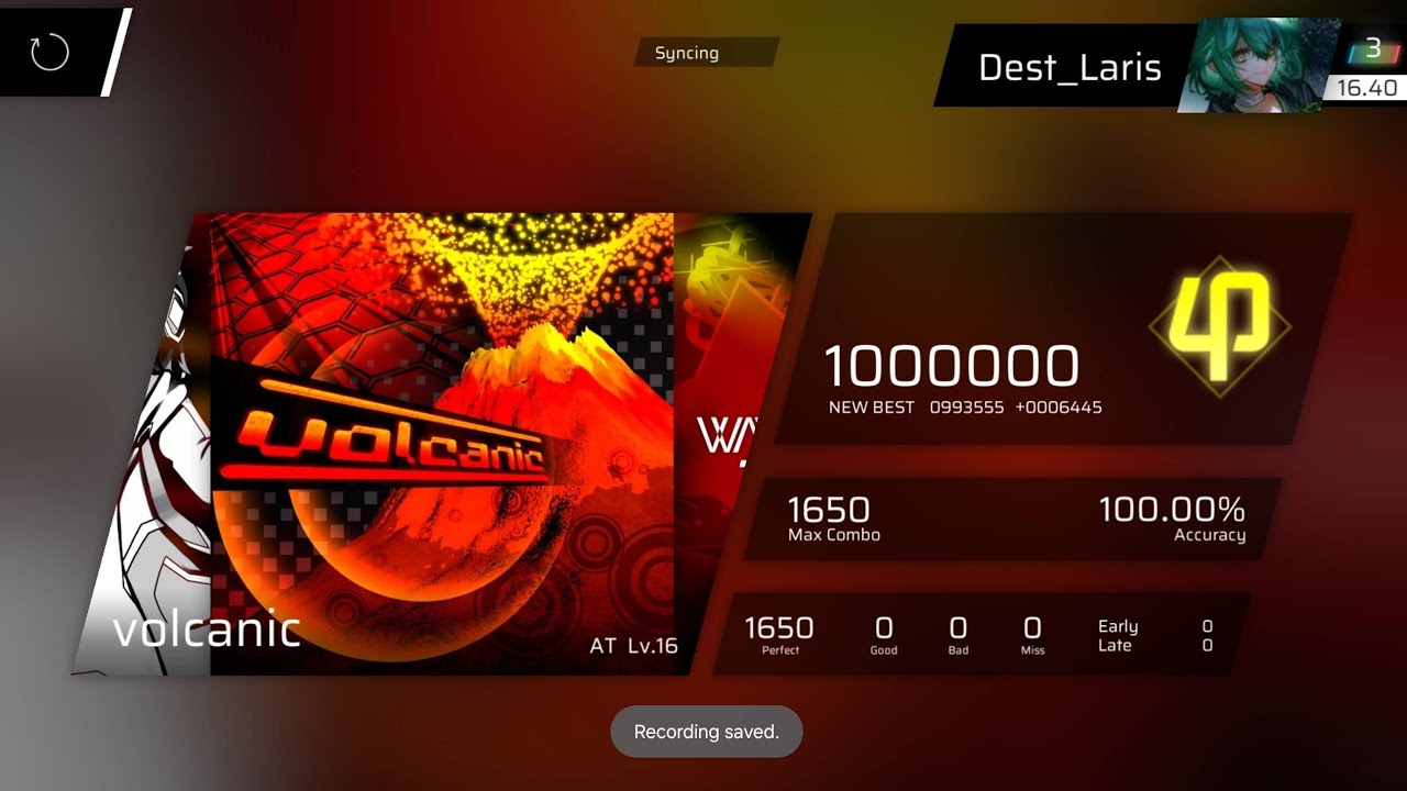 【Phigros】volcanic (AT 16) AP