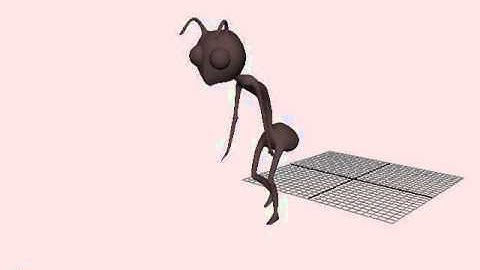 Depressed Walk Cycle (Ant Character Playblast Test)