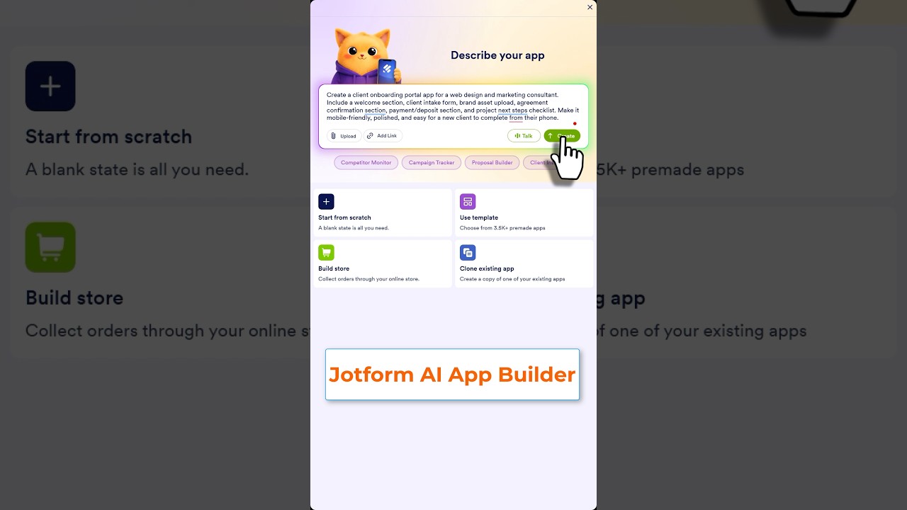 Build a Client Portal App in Minutes with Jotform AI