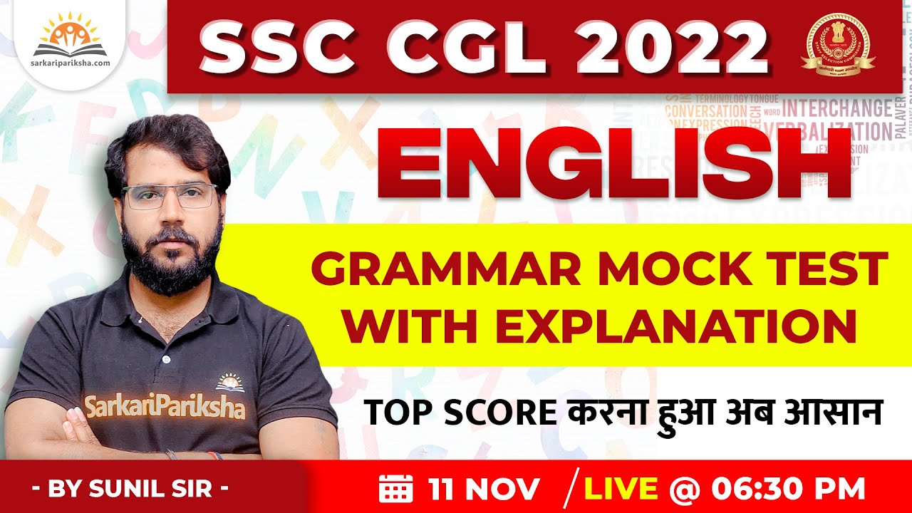 SSC CGL English Classes SSC CGL 2022 SSC CGL English Preparation