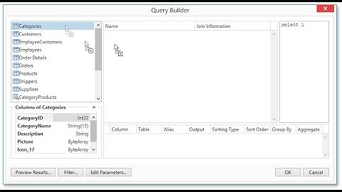 How to use the visual query builder in XAF
