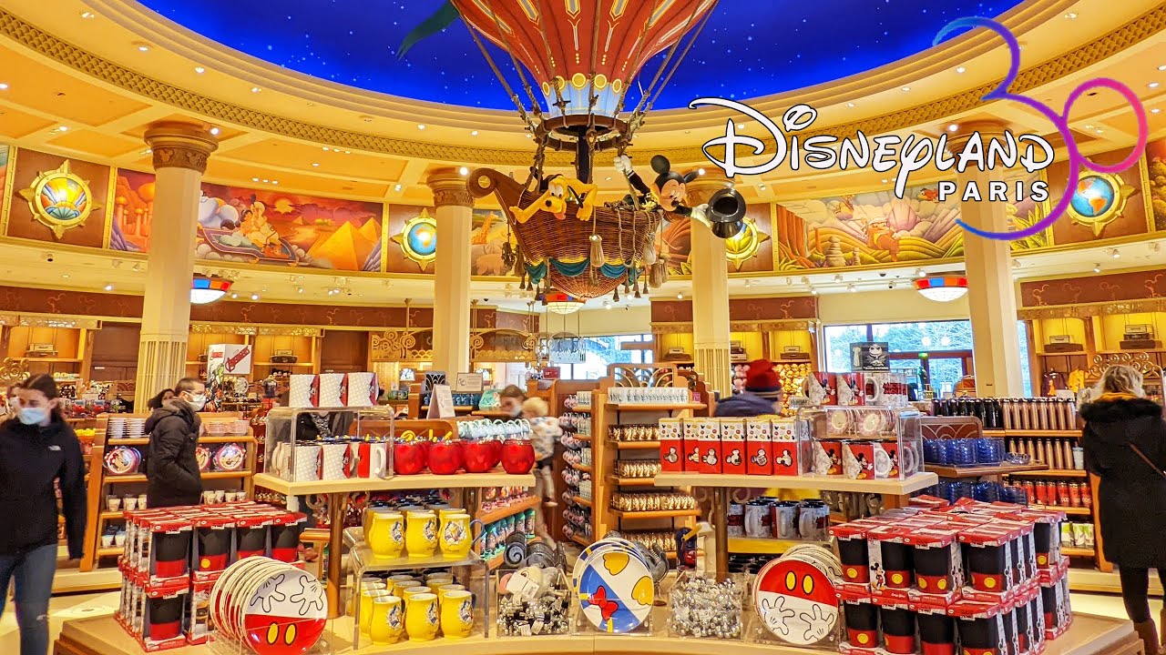 World of Disney Store in Disney Village at Disneyland Paris FULL