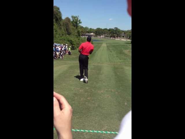 Tiger Woods Perfect Stinger tee shot 3 wood at bay hill class=