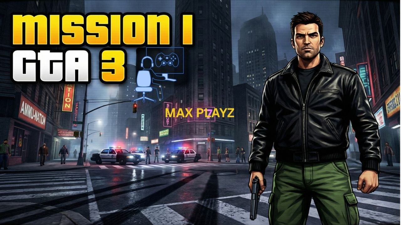 GTA 3 Mission 1 PC Gameplay | Full Intro | Classic GTA Enhanced for High-End Gaming #maxplayz #gta