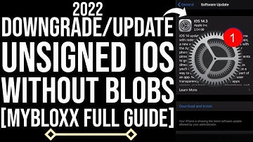 Update/Downgrade iOS unsigned without Blobs/Without PC | MyBloxx Tweak Installation|OTA delay method