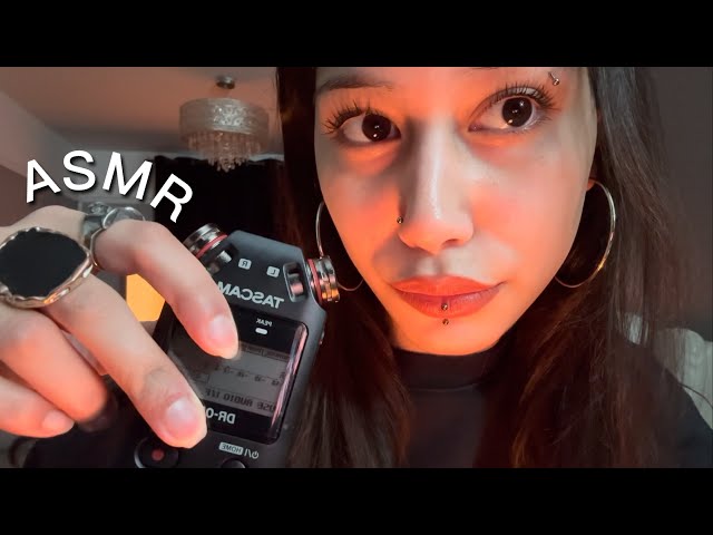 ASMR tascam mic biting, up-close mouth sounds & more (you will tingle)