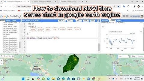 How to download NDVI time series chart in google earth engine