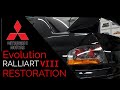 Restoration of Mitsubishi Lancer EVO VIII in 7 minutes! [EDIT 4K] @Amd detailing