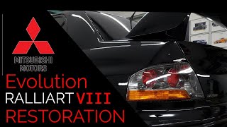 Restoration of Mitsubishi Lancer EVO VIII in 7 minutes! [EDIT 4K] @Amddetailing