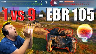 : EBR 105: Can ONE Tank Beat 9 Opponents? Total MADNESS in World of Tanks!
