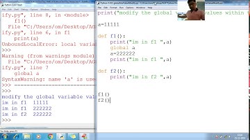 67 Python Modify Global Values of Variable Python Programming Tutorial  Beginner advance Source Code