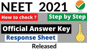 NEET answer key 2021 |OMR Sheet |Response |Challenge |NTA NEET 2021